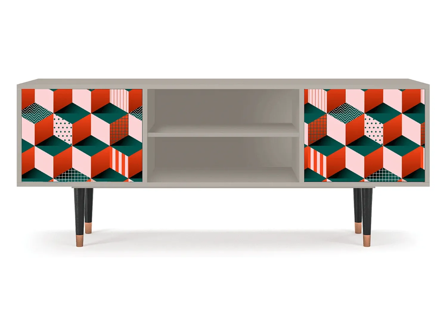 Móvel De Tv* Mueble de TV - 170х69х48 cm - T2 - Pepsi-Cola, Areia Bege