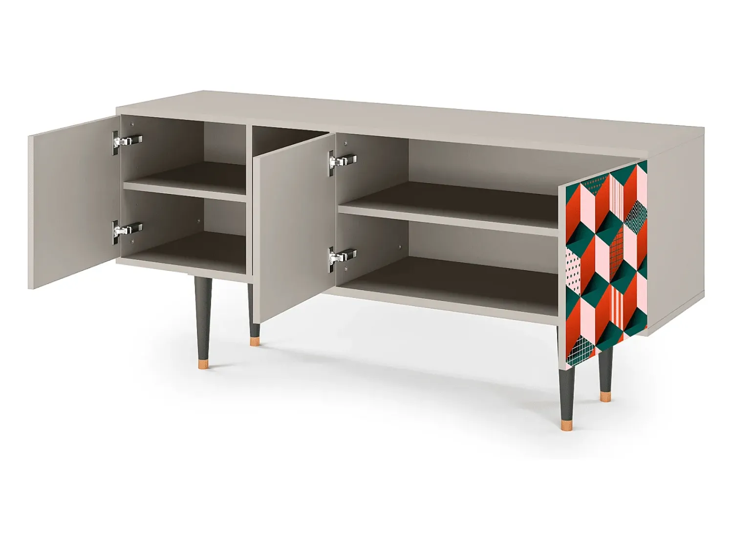 Online Mueble de TV - 150х69х41 cm - T5 - Pepsi-Cola, Areia Bege
