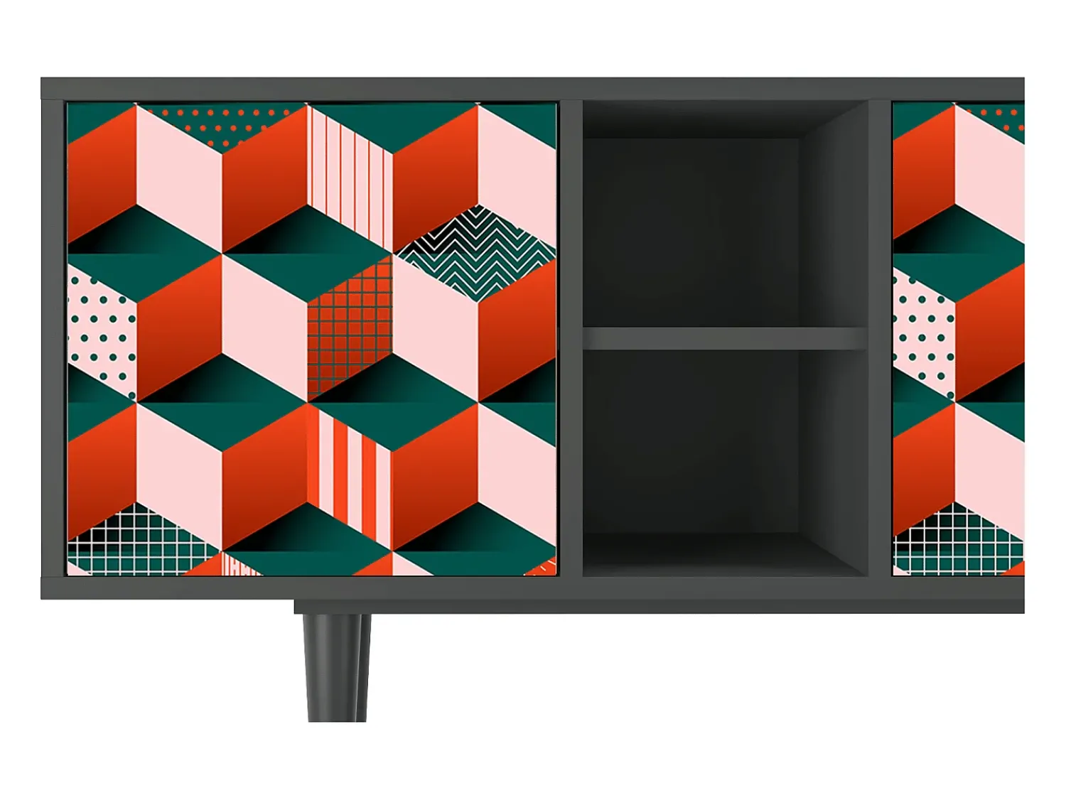Mueble de TV - 150х69х41 cm - T5 - Pepsi-Cola, Antracite^ Móvel De Tv