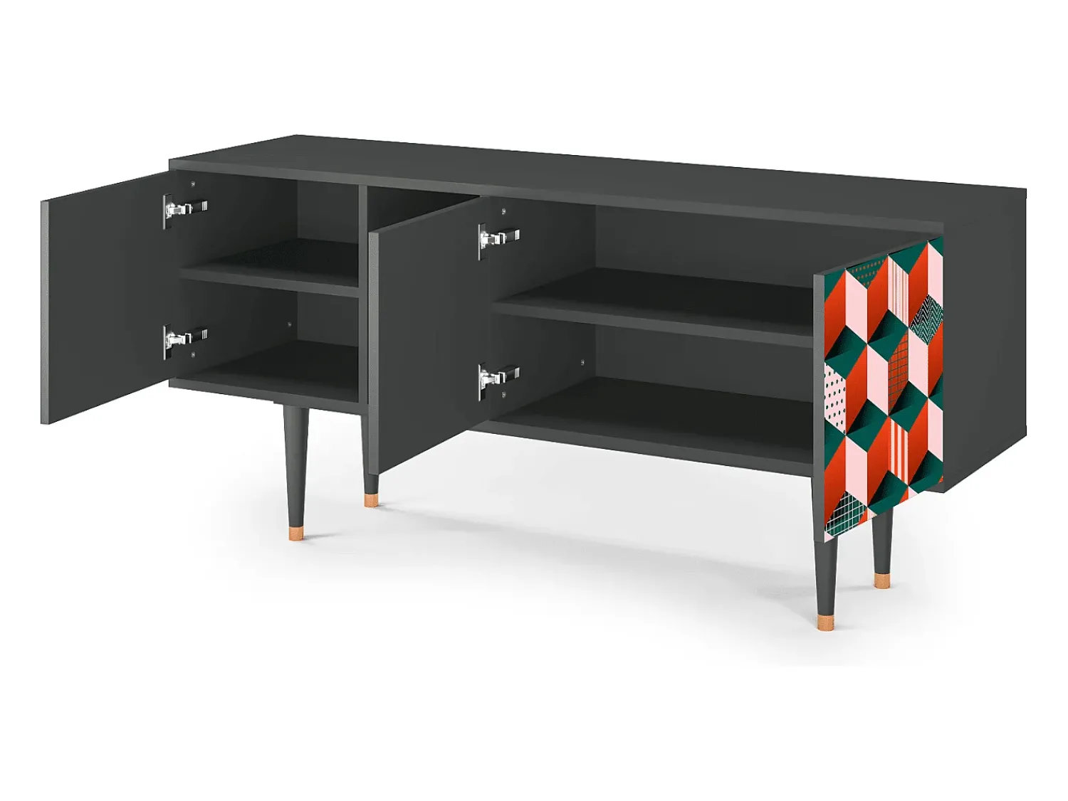 Mueble de TV - 150х69х41 cm - T5 - Pepsi-Cola, Antracite^ Móvel De Tv