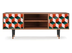 Móvel De Tv* Mueble de TV - 170х69х48 cm - T2 - Pepsi-Cola, Nogueira Castanho