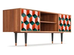 Móvel De Tv* Mueble de TV - 170х69х48 cm - T2 - Pepsi-Cola, Nogueira Castanho