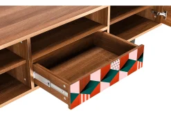 Mueble de TV - 170х59х41 cm - T6 - Pepsi-Cola, Nogueira^ Móvel De Tv