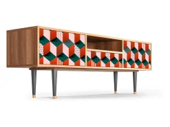 Mueble de TV - 170х59х41 cm - T6 - Pepsi-Cola, Nogueira^ Móvel De Tv