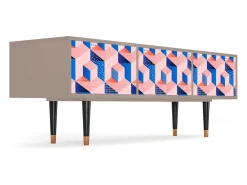 Mueble de TV - 170х59х48 cm - T4 - Pinky Squares, Latte^ Móvel De Tv