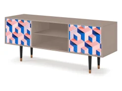 Mueble de TV - 170х69х48 cm - T2 - Pinky Squares, Latte^ Móvel De Tv