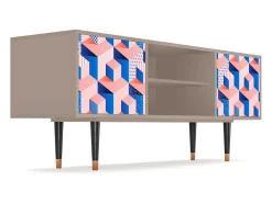 Mueble de TV - 170х69х48 cm - T2 - Pinky Squares, Latte^ Móvel De Tv