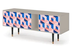 Best Mueble de TV - 170х69х48 cm - T1 - Pinky Squares, Areia Bege