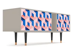 Best Mueble de TV - 170х69х48 cm - T1 - Pinky Squares, Areia Bege