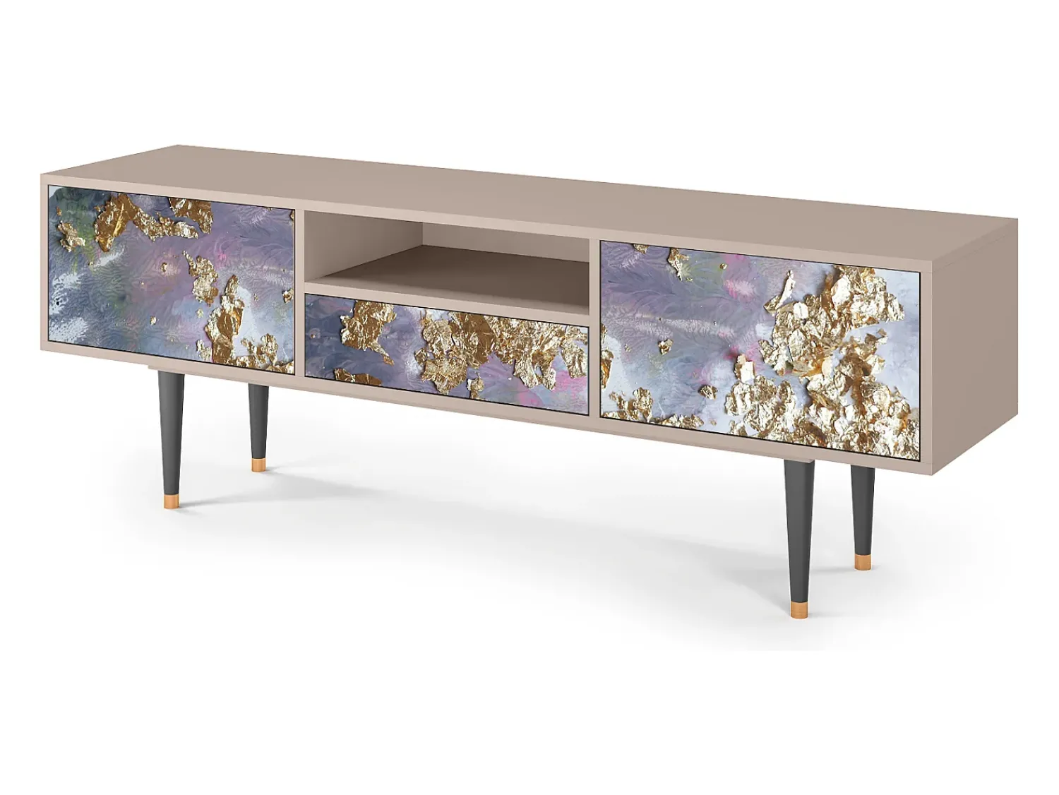 New Mueble de TV - 170х59х41 cm - T6 - Planet Earth, Areia Bege