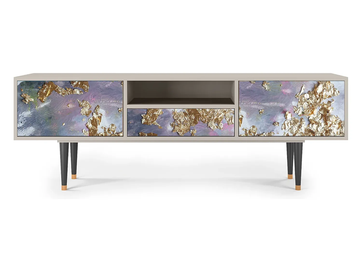 New Mueble de TV - 170х59х41 cm - T6 - Planet Earth, Areia Bege