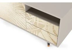 Móvel De Tv| Mueble de TV - 125х56х41 cm - T7 - Plant of the Dessert, Areia Bege