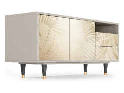 Móvel De Tv| Mueble de TV - 125х56х41 cm - T7 - Plant of the Dessert, Areia Bege