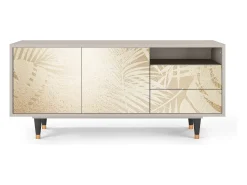 Móvel De Tv| Mueble de TV - 125х56х41 cm - T7 - Plant of the Dessert, Areia Bege
