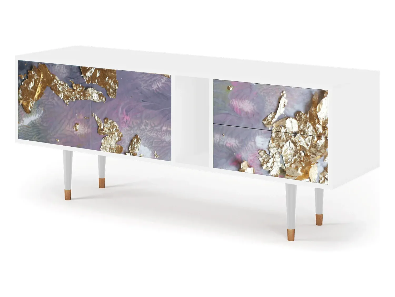 Best Mueble de TV - 170х69х48 cm - T1 - Planet Earth, Branco Bege