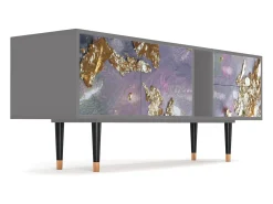 Móvel De Tv| Mueble de TV - 170х69х48 cm - T1 - Planet Earth, Cinza Cinzento