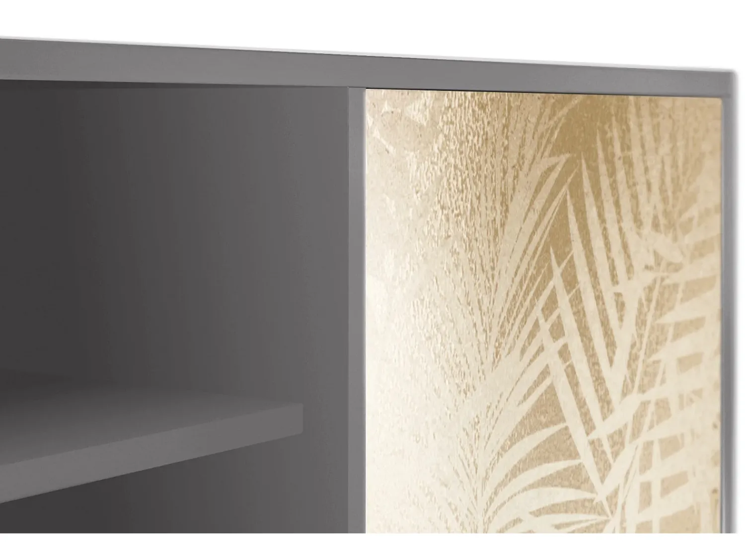 Móvel De Tv| Mueble de TV - 170х69х48 cm - T2 - Plant of the Dessert, Cinza Cinzento