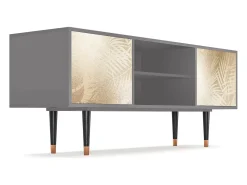 Móvel De Tv| Mueble de TV - 170х69х48 cm - T2 - Plant of the Dessert, Cinza Cinzento