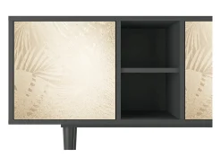 Móvel De Tv| Mueble de TV - 150х69х41 cm - T5 - Plant of the Dessert, Antracite Cinza antracite