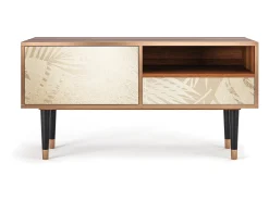 Móvel De Tv| Mueble de TV - 115х59х48 cm - T3 - Plant of the Dessert, Nogueira Castanho