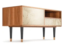 Móvel De Tv| Mueble de TV - 115х59х48 cm - T3 - Plant of the Dessert, Nogueira Castanho