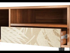 Móvel De Tv| Mueble de TV - 115х59х48 cm - T3 - Plant of the Dessert, Nogueira Castanho