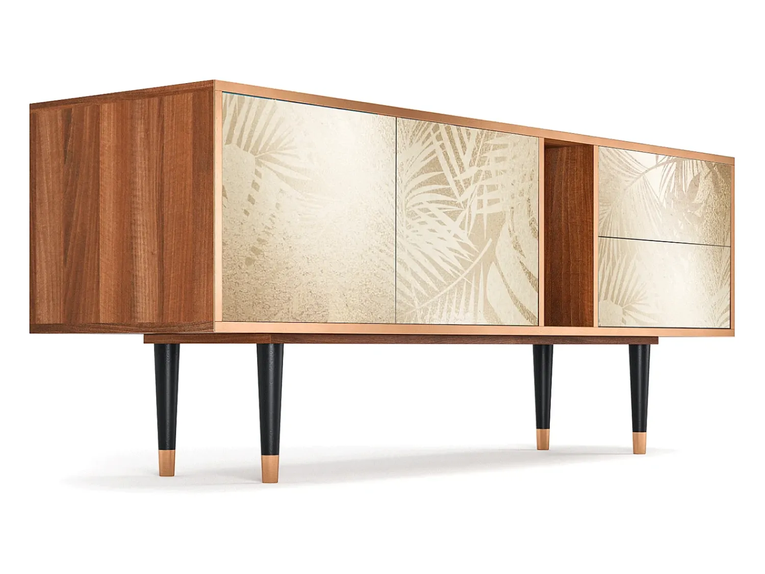 Móvel De Tv* Mueble de TV - 170х69х48 cm - T1 - Plant of the Dessert, Nogueira Castanho
