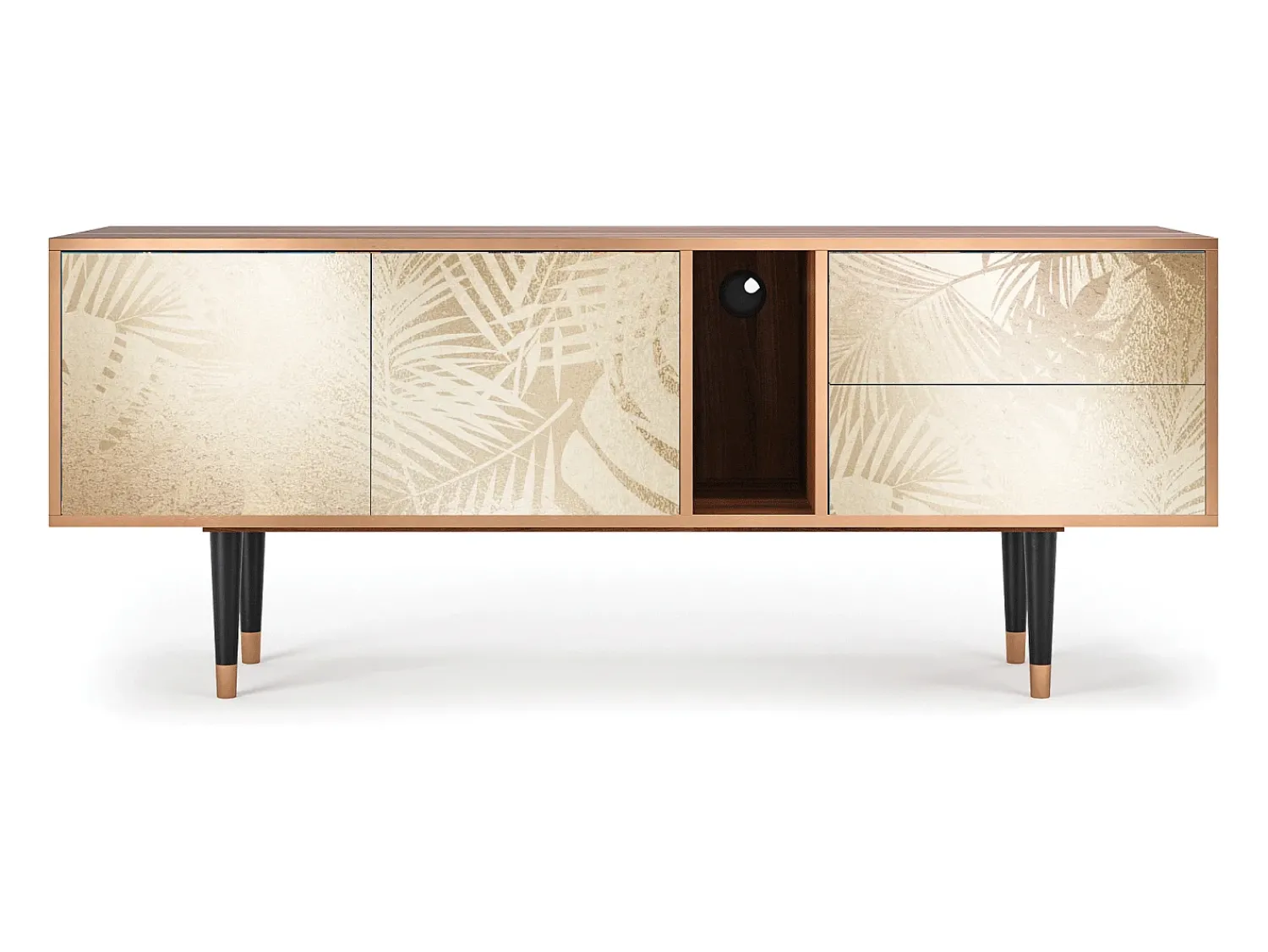 Móvel De Tv* Mueble de TV - 170х69х48 cm - T1 - Plant of the Dessert, Nogueira Castanho
