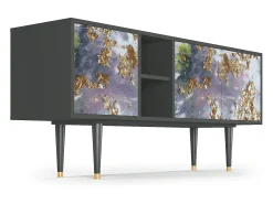 Mueble de TV - 150х69х41 cm - T5 - Planet Earth, Antracite^ Móvel De Tv