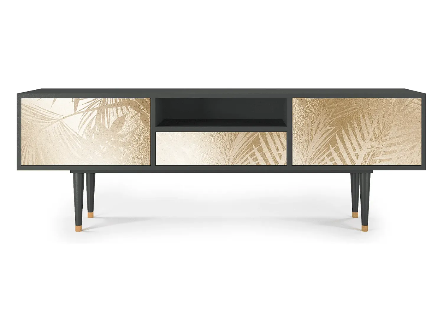 Outlet Mueble de TV - 170х59х41 cm - T6 - Plant of the Dessert, Antracite Cinza antracite