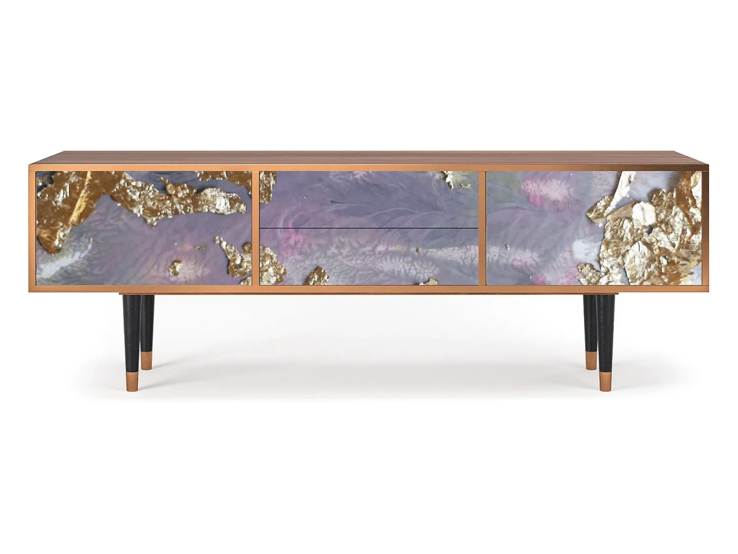 Móvel De Tv* Mueble de TV - 170х59х48 cm - T4 - Planet Earth, Nogueira Castanho