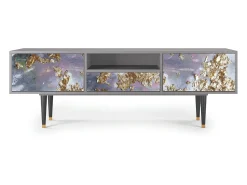 Móvel De Tv* Mueble de TV - 170х59х41 cm - T6 - Planet Earth, Cinza Cinzento