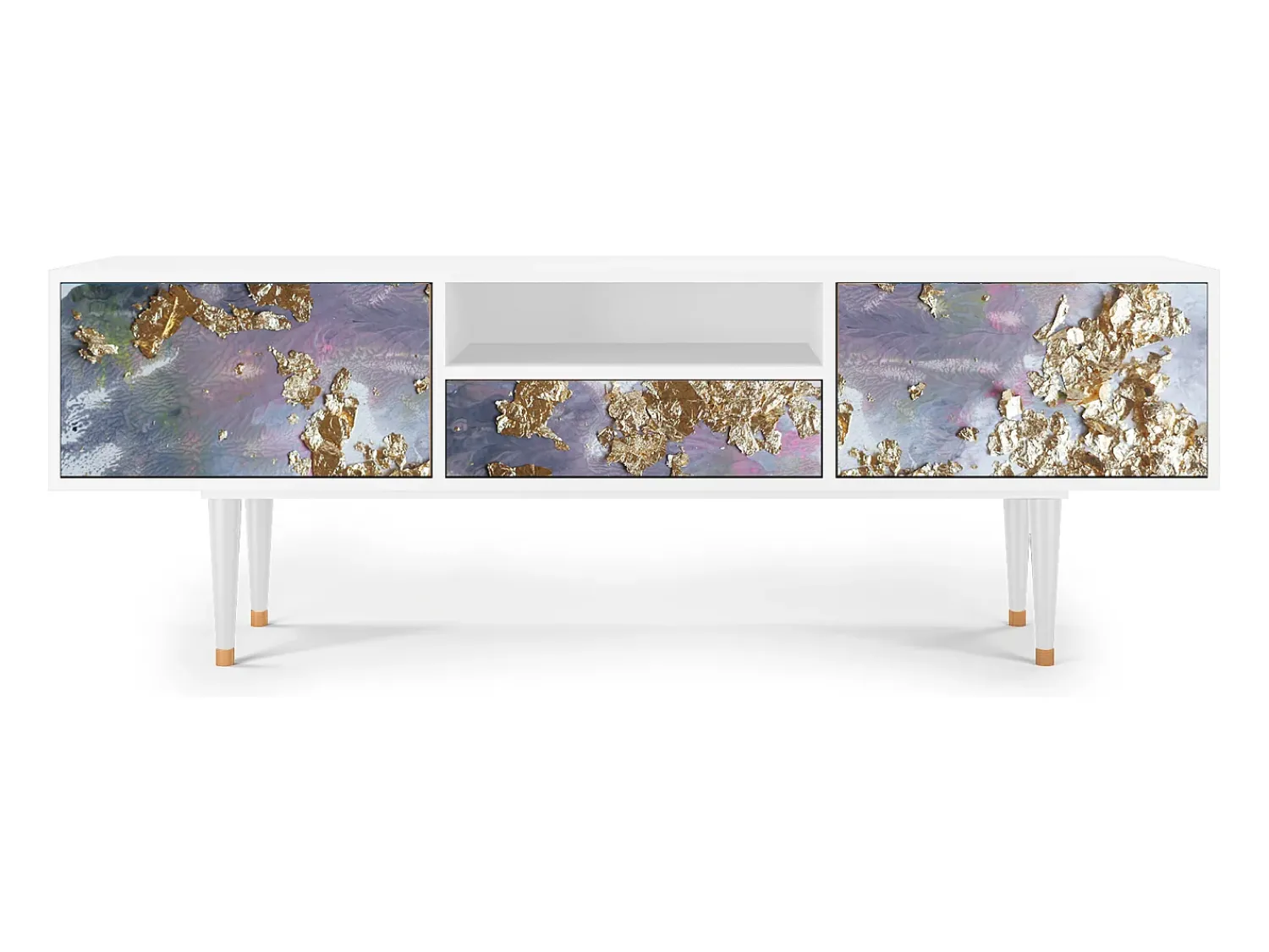 Best Mueble de TV - 170х59х41 cm - T6 - Planet Earth, Branco Bege