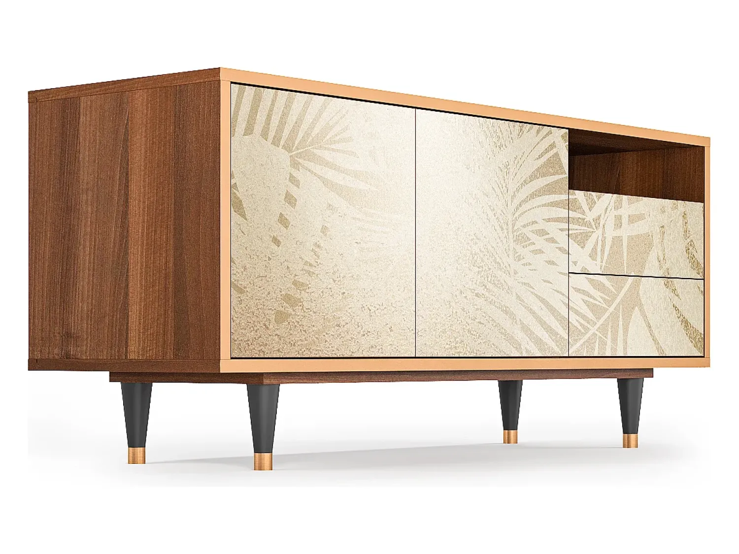 Mueble de TV - 125х56х41 cm - T7 - Plant of the Dessert, Nogueira^ Móvel De Tv