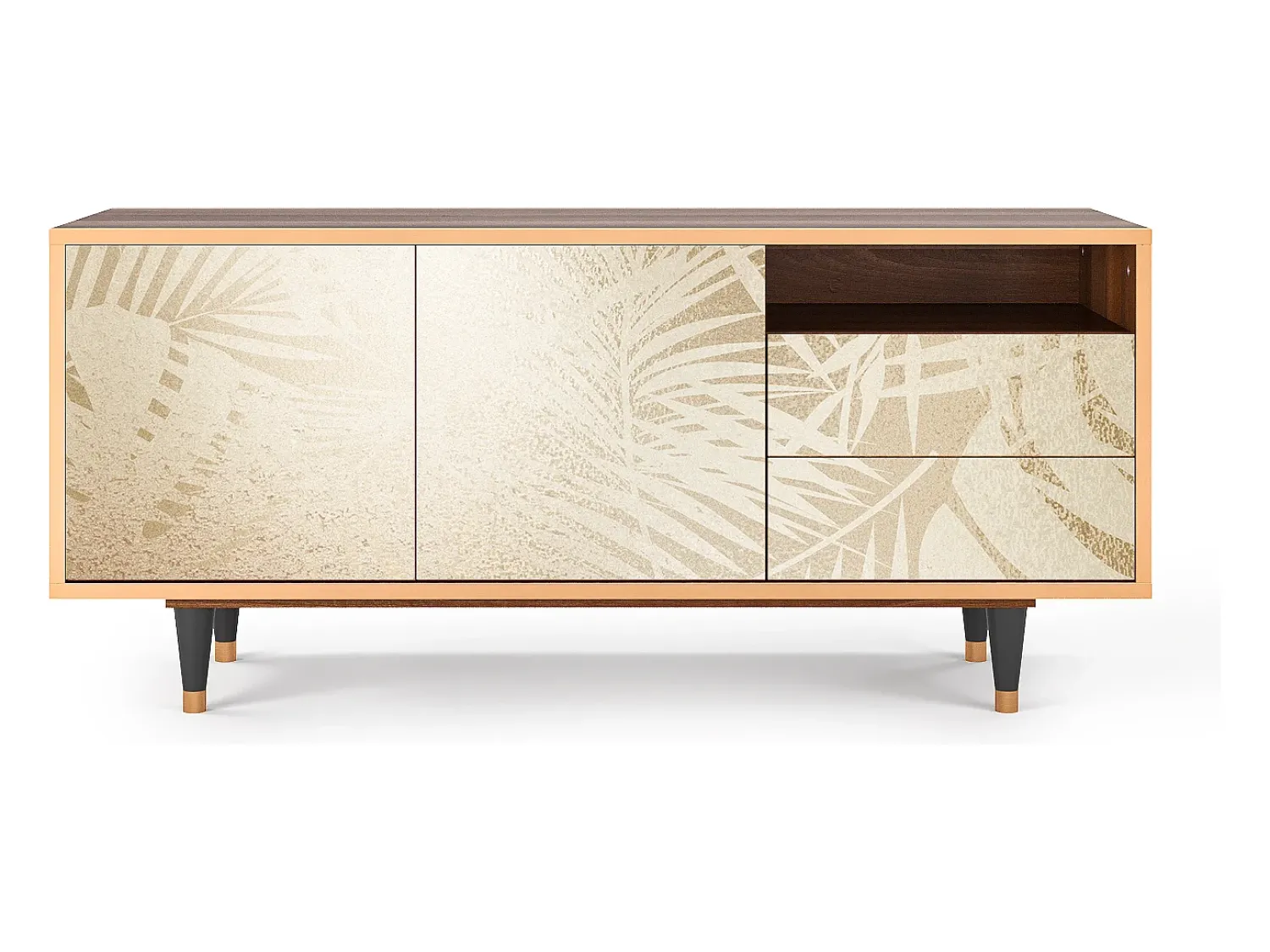 Mueble de TV - 125х56х41 cm - T7 - Plant of the Dessert, Nogueira^ Móvel De Tv