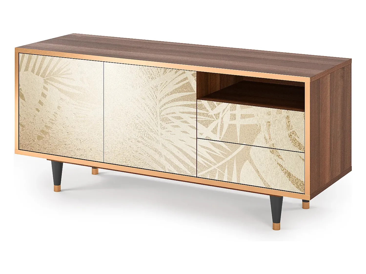 Mueble de TV - 125х56х41 cm - T7 - Plant of the Dessert, Nogueira^ Móvel De Tv