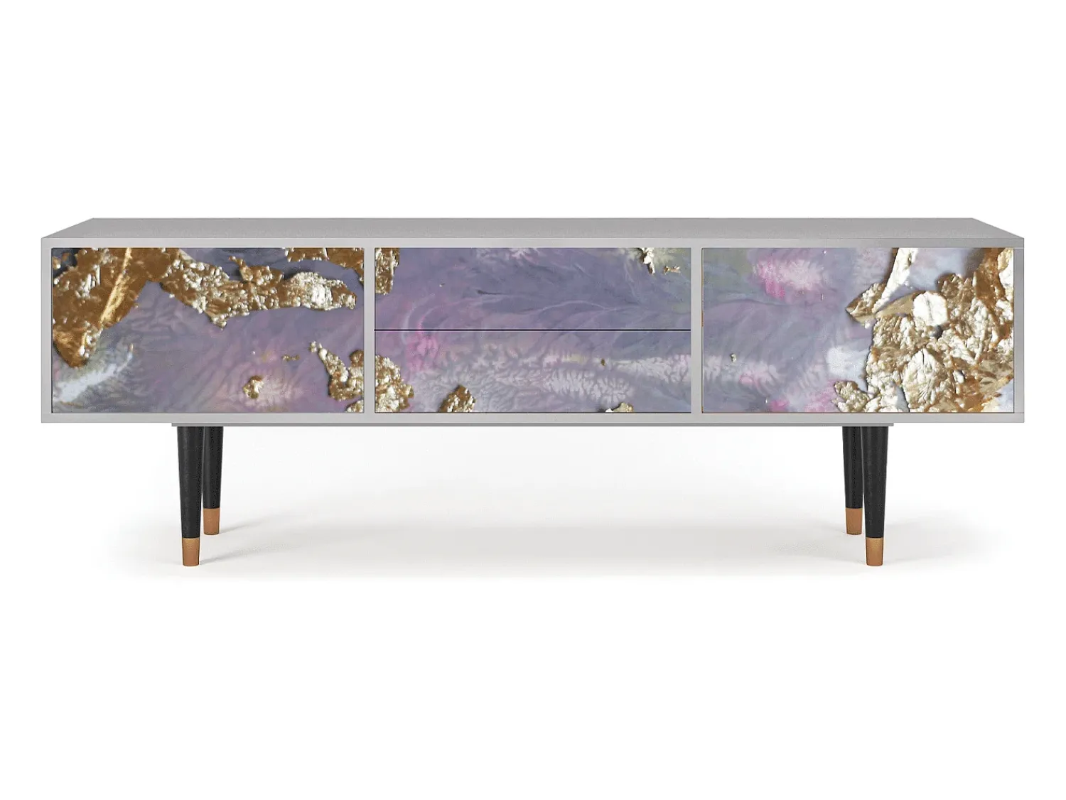 Móvel De Tv* Mueble de TV - 170х59х48 cm - T4 - Planet Earth, Cinza Cinzento