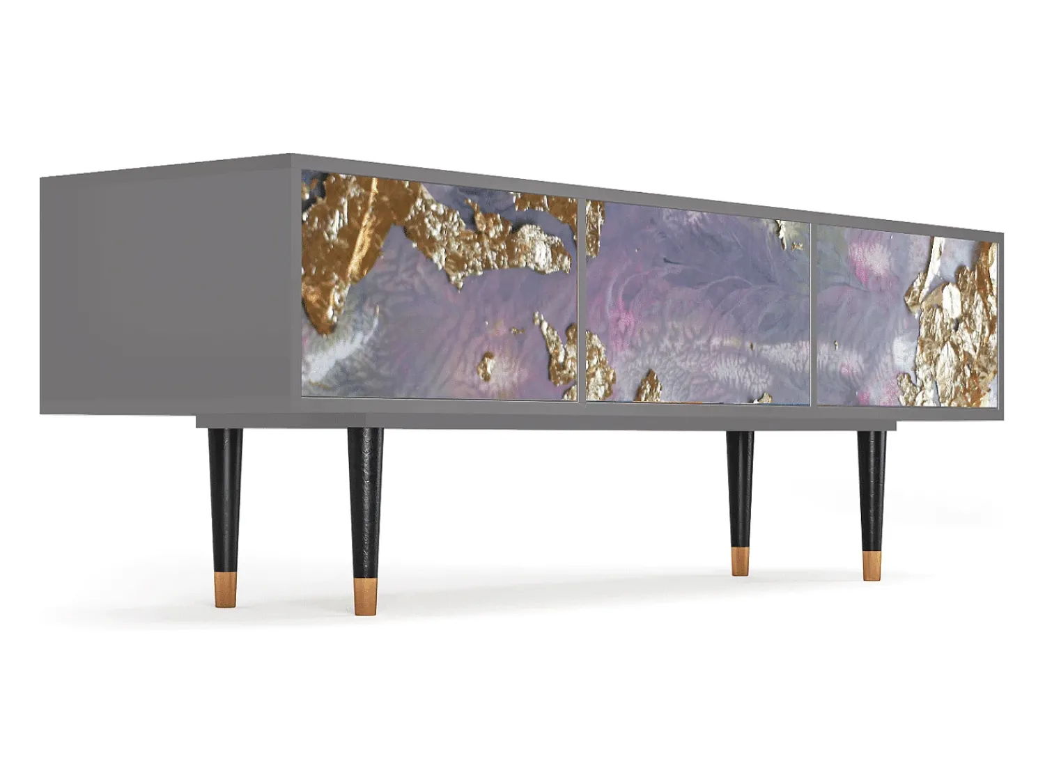 Móvel De Tv* Mueble de TV - 170х59х48 cm - T4 - Planet Earth, Cinza Cinzento