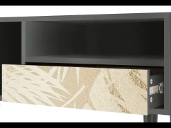 Clearance Mueble de TV - 115х59х48 cm - T3 - Plant of the Dessert, Antracite Cinza antracite