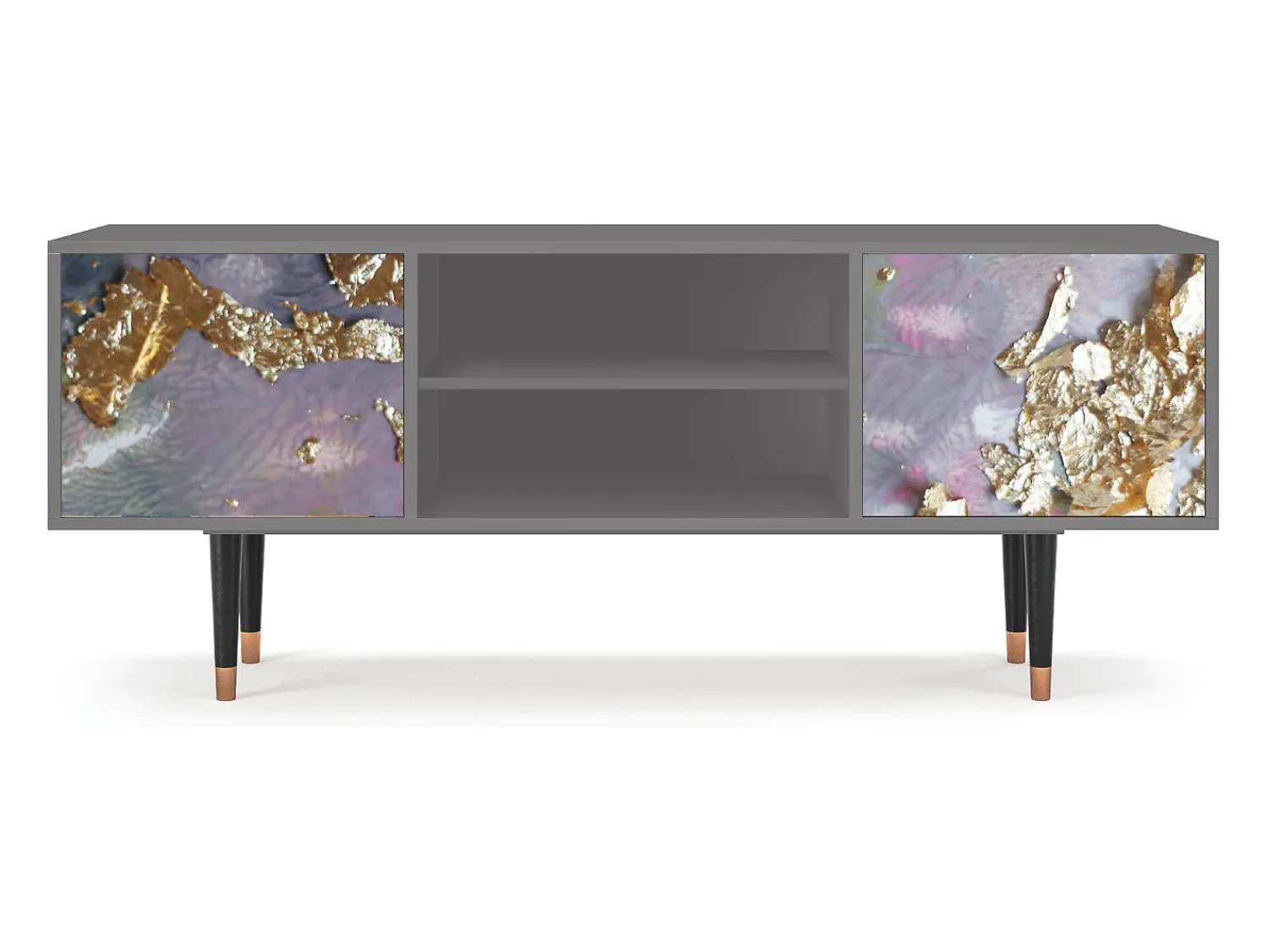 Móvel De Tv* Mueble de TV - 170х69х48 cm - T2 - Planet Earth, Cinza Cinzento