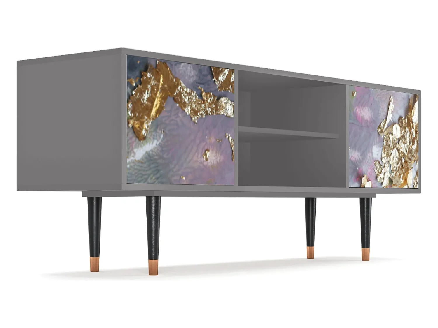 Móvel De Tv* Mueble de TV - 170х69х48 cm - T2 - Planet Earth, Cinza Cinzento