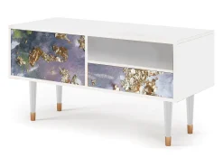 Móvel De Tv* Mueble de TV - 115х59х48 cm - T3 - Planet Earth, Branco Bege