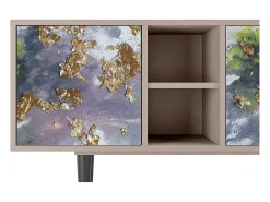 Móvel De Tv| Mueble de TV - 150х69х41 cm - T5 - Planet Earth, Latte Bege