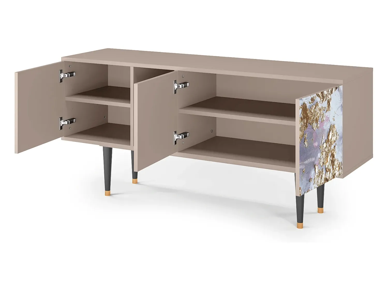 Móvel De Tv| Mueble de TV - 150х69х41 cm - T5 - Planet Earth, Latte Bege