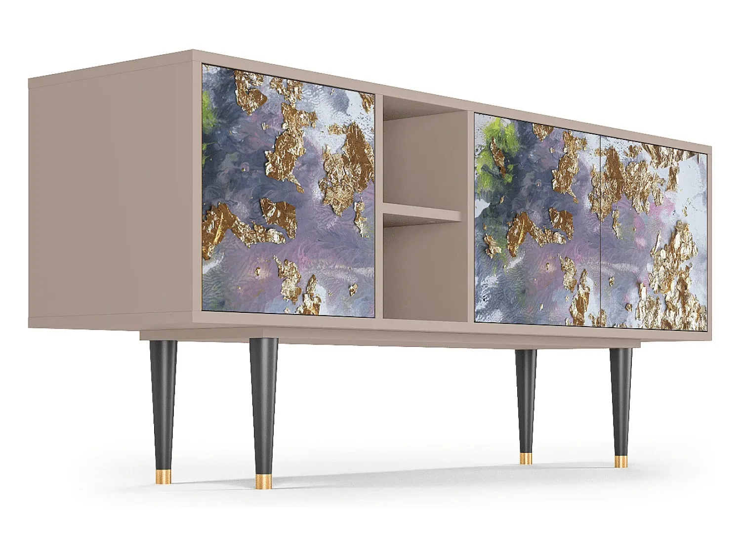 Móvel De Tv| Mueble de TV - 150х69х41 cm - T5 - Planet Earth, Latte Bege