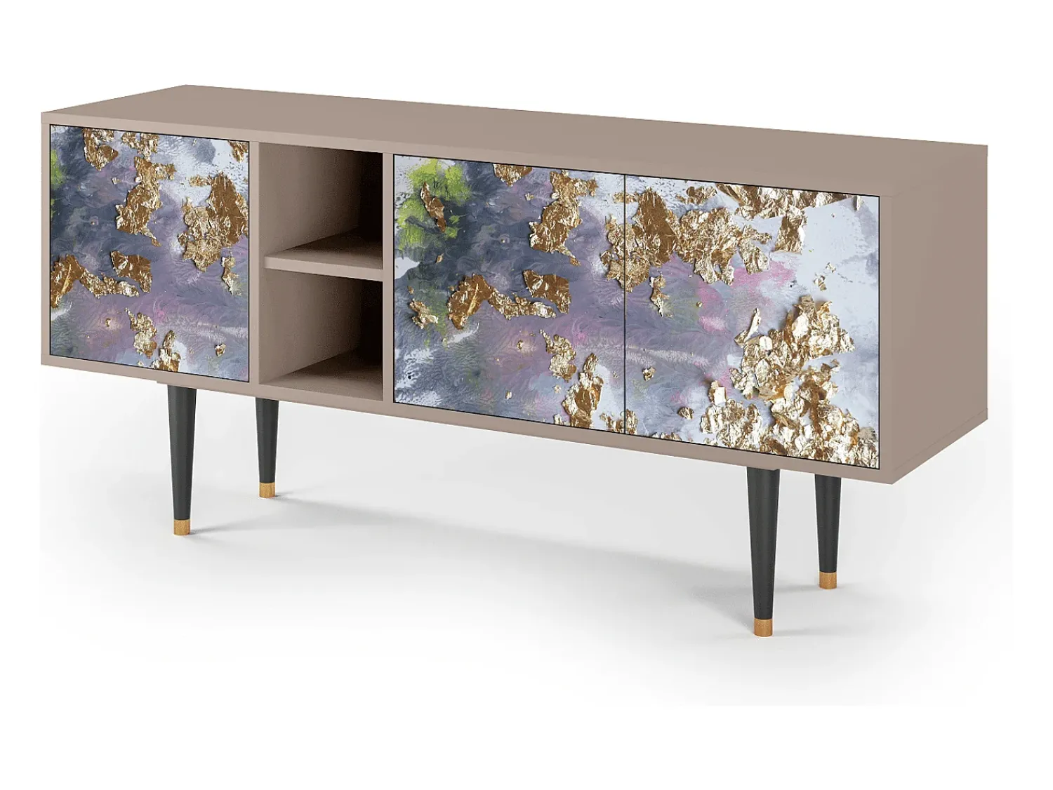 Móvel De Tv| Mueble de TV - 150х69х41 cm - T5 - Planet Earth, Latte Bege