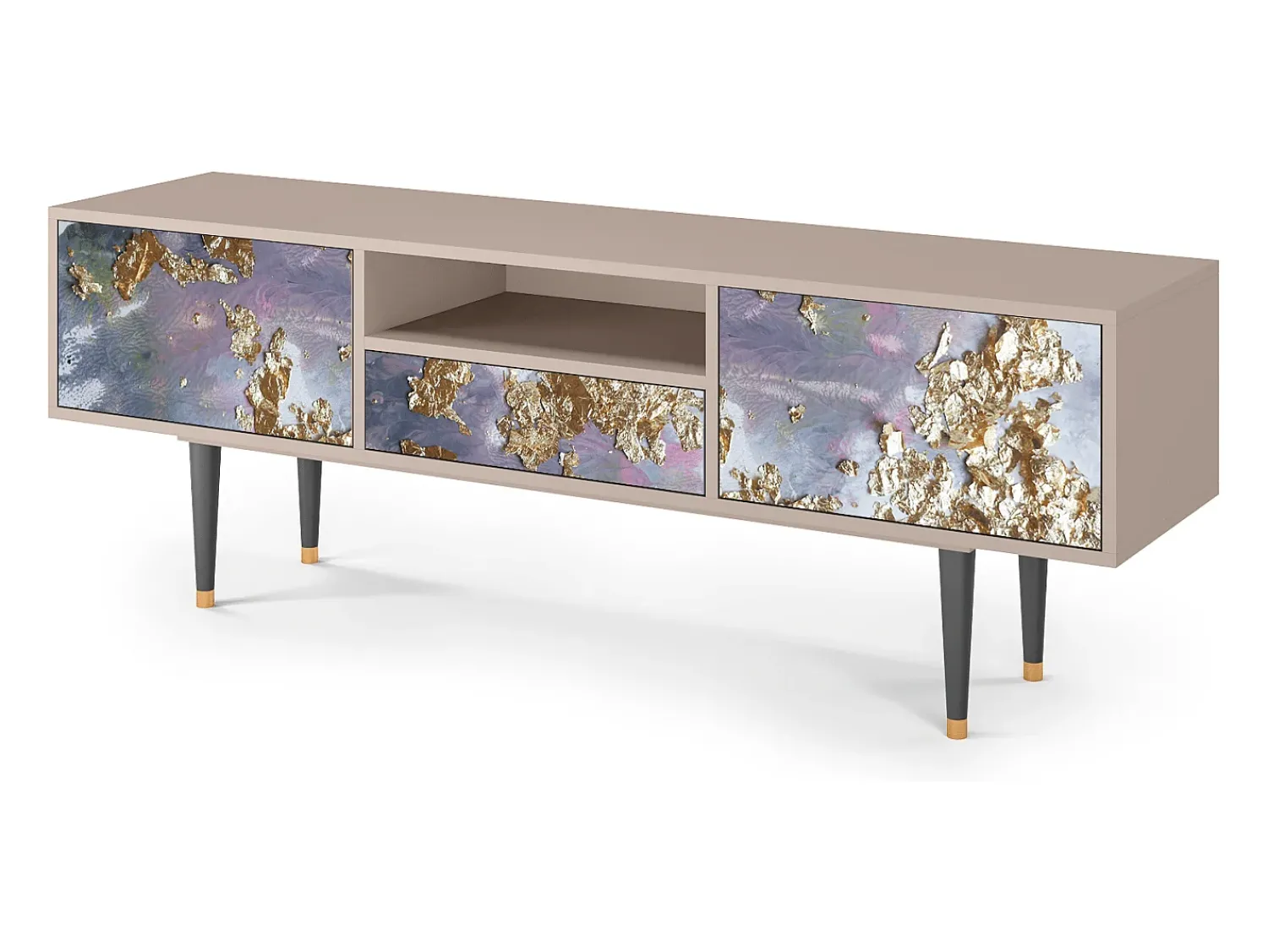 Clearance Mueble de TV - 170х59х41 cm - T6 - Planet Earth, Latte Bege