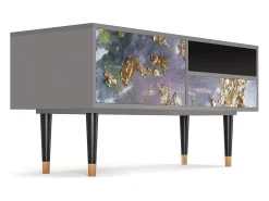 Mueble de TV - 115х59х48 cm - T3 - Planet Earth, Cinza^ Móvel De Tv
