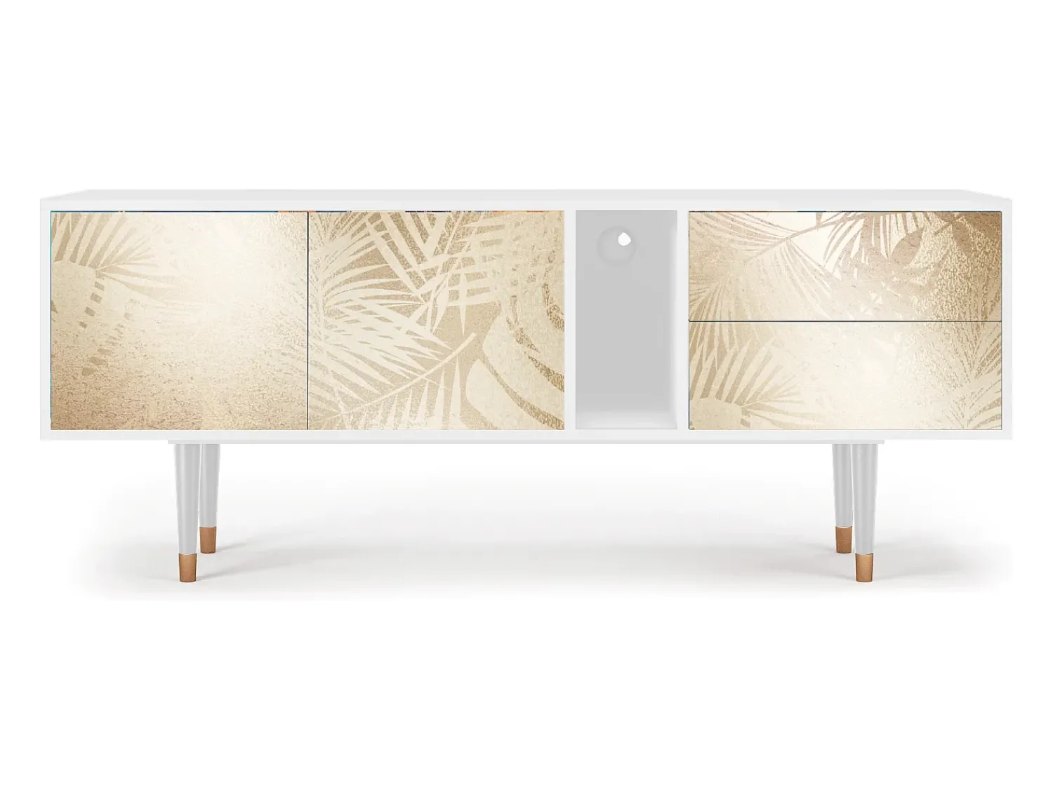 Online Mueble de TV - 170х69х48 cm - T1 - Plant of the Dessert, Branco Bege