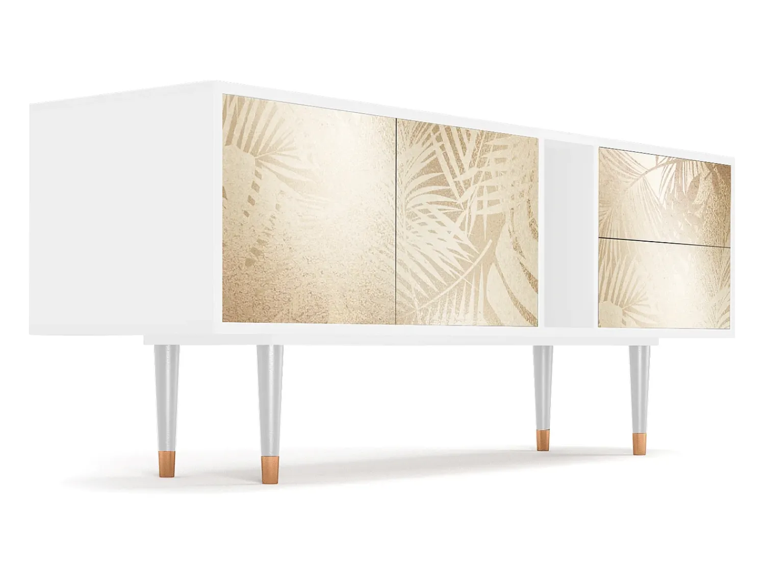 Online Mueble de TV - 170х69х48 cm - T1 - Plant of the Dessert, Branco Bege